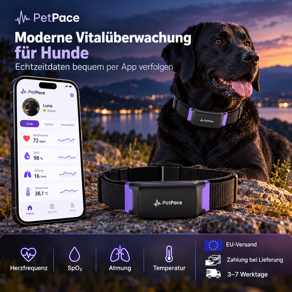 GPS Tracker für Hunde mit Aktivitätsüberwachung und App