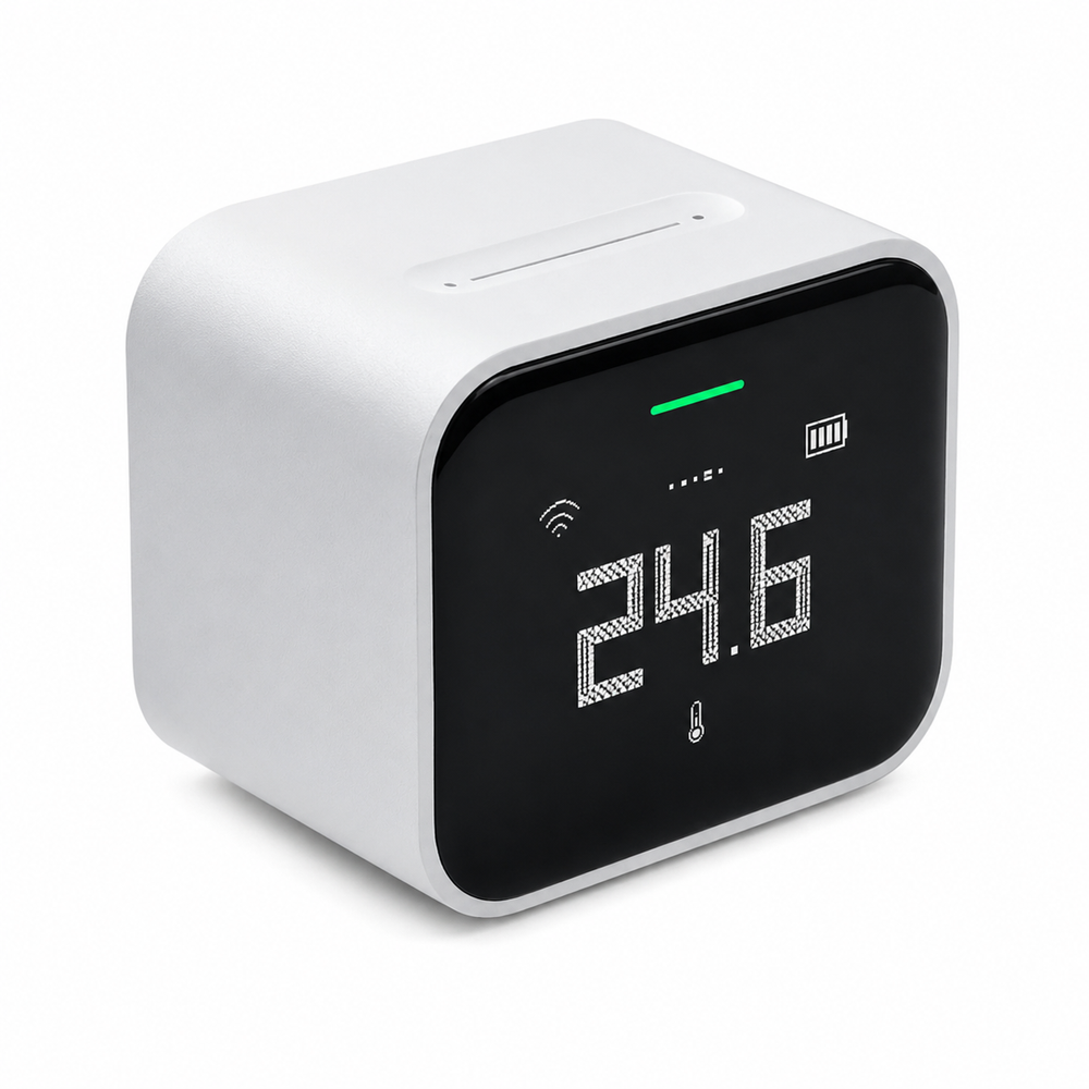 5-in-1 Luftqualitätsmonitor PM2.5 PM10 CO2 Temperatur Luftfeuchtigkeit mit App