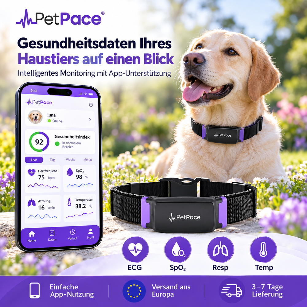 GPS Tracker für Hunde mit Aktivitätsüberwachung und App